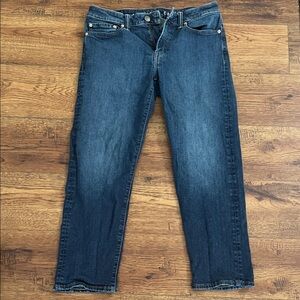 American Eagle Outfitters: Men’s Dark Blue Original Straight Jeans - Size: 30/30